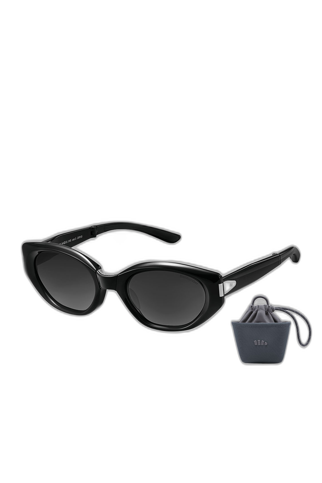 Beneunder Cat-Eye Foldable Sunglasses — Black