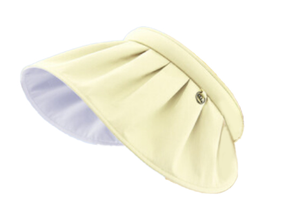 Beneunder UPF50+ Foldable Sun Visor Hat — Light Yellow