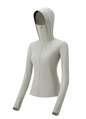 Beneunder Athletic UPF50+ Sun Shirt — Gray, M