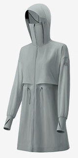 Beneunder Lightweight Midi Sun Protection Jacket — Gray, L