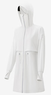 Beneunder Lightweight Midi Sun Protection Jacket — White, M