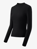 Beneunder Wool Base Layer Top — Black, L