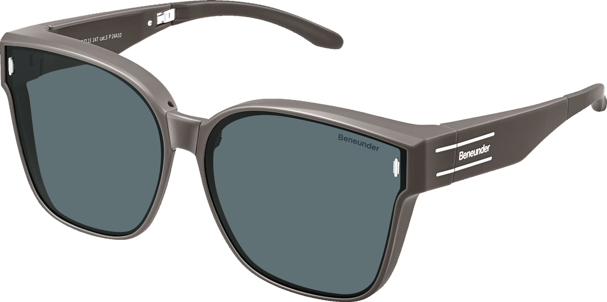 Beneunder Foldable Sunglasses with Hidden Rx Insert — Brown