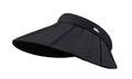Beneunder Pleated Wide-Brim UPF50+ Sun Hat — Black
