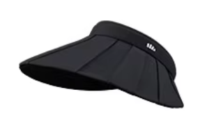 Beneunder Pleated Wide-Brim UPF50+ Sun Hat — Black