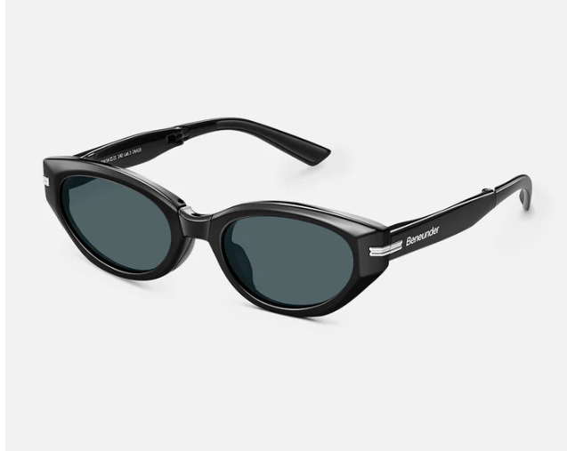 Beneunder Cat-Eye Foldable Sunglasses — Black