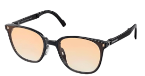 Beneunder Day Watch foldable sunglasses in sunset orange